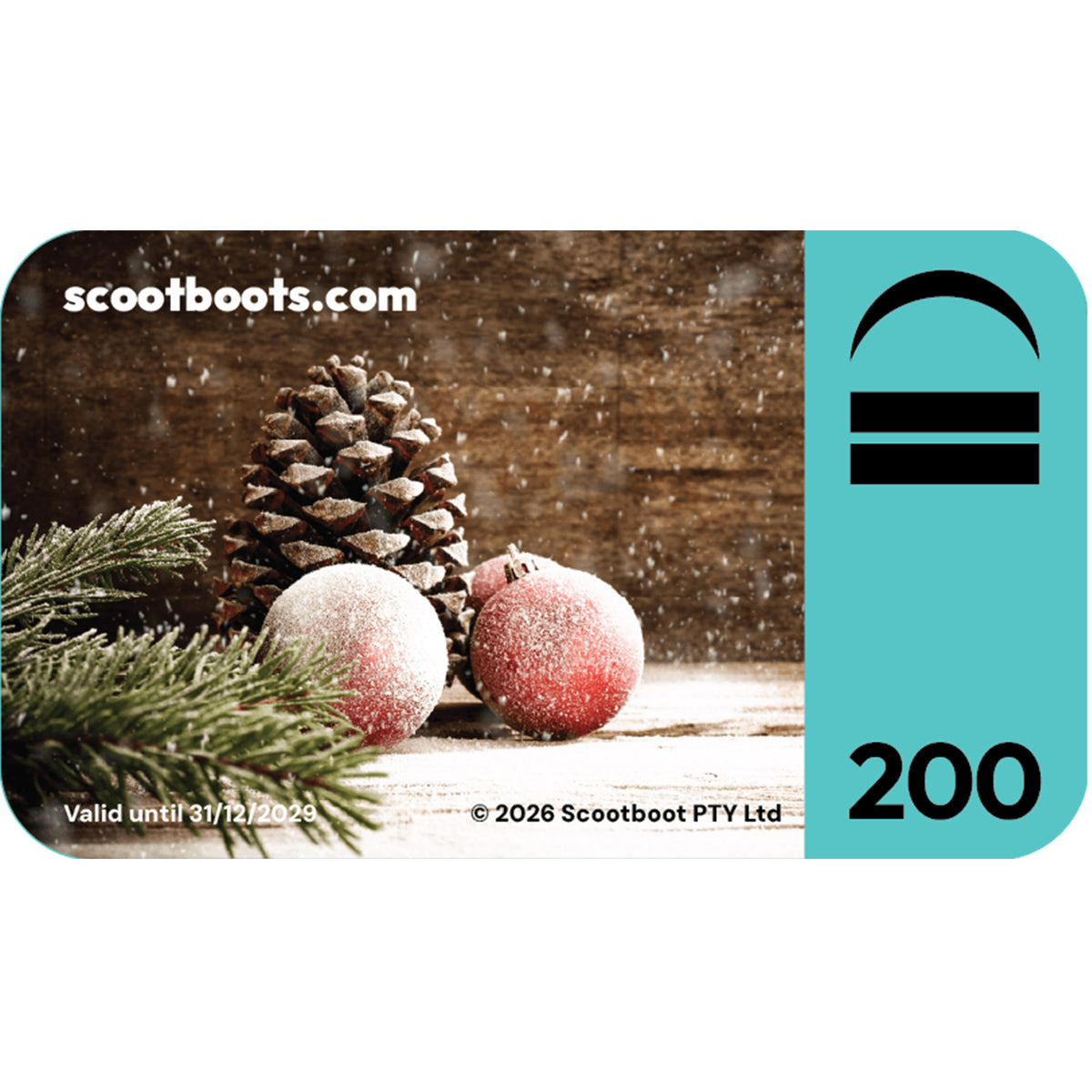 Scootboot Christmas Gift Card